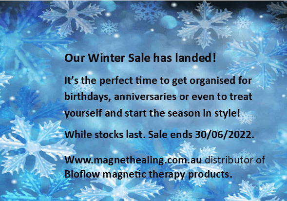 winter sale with snowflakes.